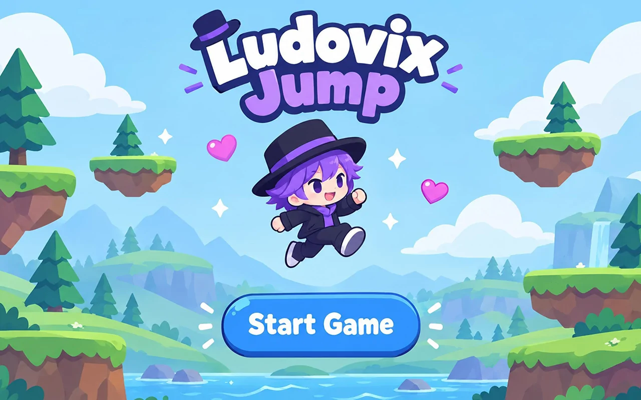 Ludovix Jump standing on a mossy platform